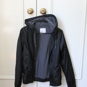 Zine Black and Charcoal Windbreaker Jacket